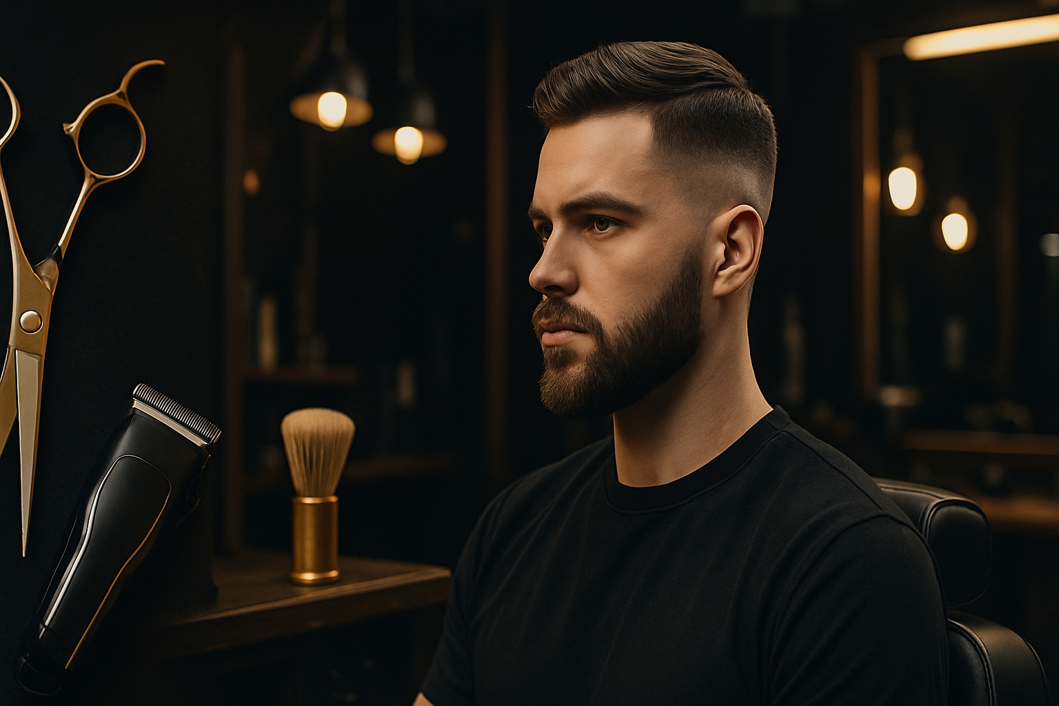 Ambiente e experiência da Barbearia Demo